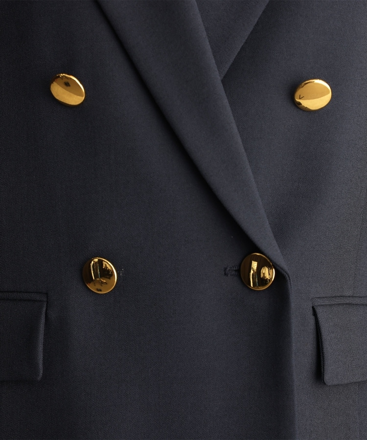 ザ ショップ ティーケー（ウィメン）(THE SHOP TK(Women))の【ONOFF活躍／セレモニー／通勤】CAVIAN Wブレストジャケット／洗える10
