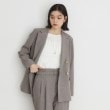 ザ ショップ ティーケー（ウィメン）(THE SHOP TK(Women))の【ONOFF活躍／セレモニー／通勤】CAVIAN Wブレストジャケット／洗える チャコールグレー(014)
