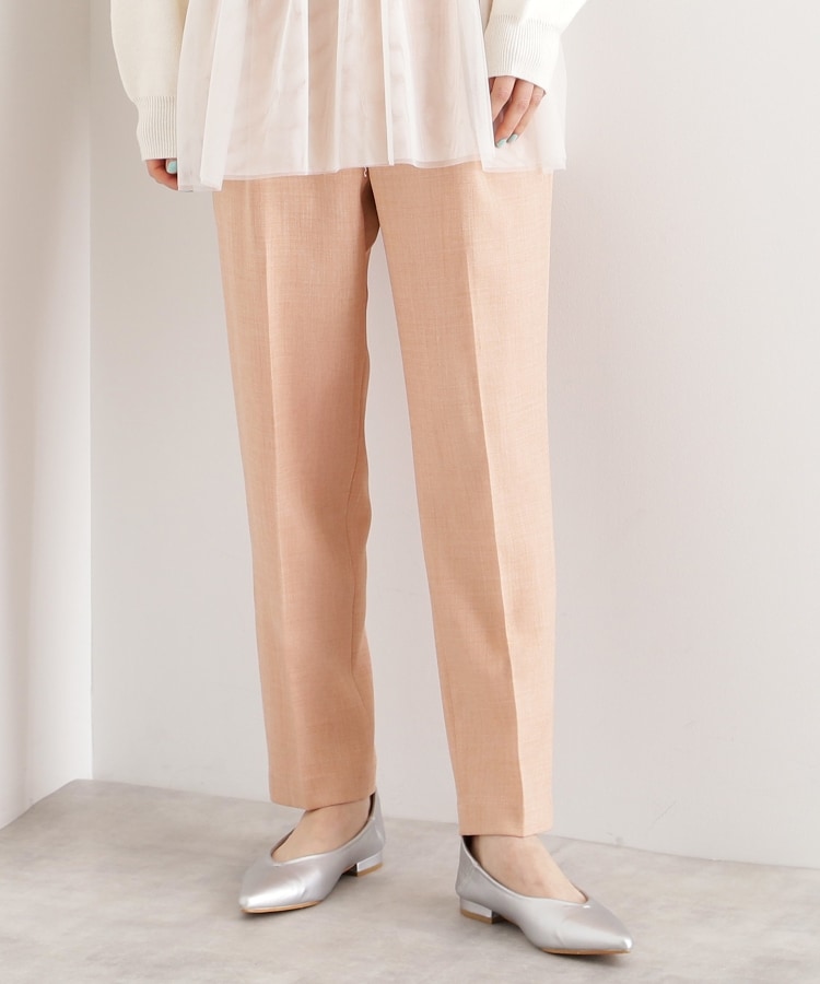 ザ ショップ ティーケー（ウィメン）(THE SHOP TK(Women))の【CAVIAN】ベーシックテーパードパンツ/洗濯機OK ピンク(071)
