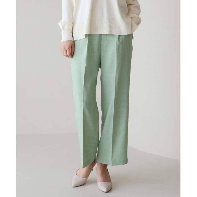 ザ ショップ ティーケー（ウィメン）(THE SHOP TK(Women))の【CAVIAN】ベーシックワイドパンツ/洗濯機OK フルレングスパンツ