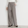 ザ ショップ ティーケー（ウィメン）(THE SHOP TK(Women))の【ONOFF活躍／セレモニー／通勤】CAVIAN タックワイドパンツ／洗える チャコールグレー(014)