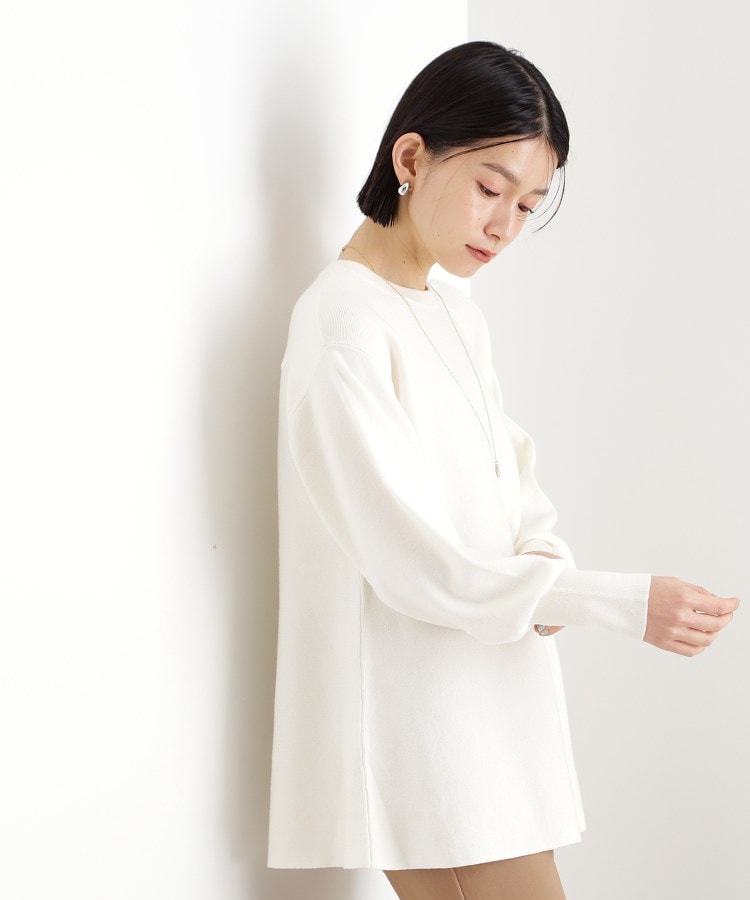 ザ ショップ ティーケー（ウィメン）(THE SHOP TK(Women))の【体形カバー】総針ペプラムニット/洗える1