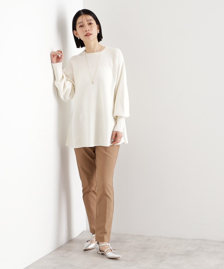 ザ ショップ ティーケー（ウィメン）(THE SHOP TK(Women))の【体形カバー】総針ペプラムニット/洗える2