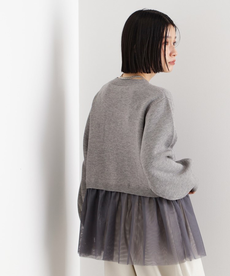 ザ ショップ ティーケー（ウィメン）(THE SHOP TK(Women))の裾チュールプルオーバー【洗える】6
