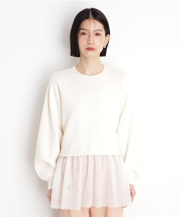 ザ ショップ ティーケー（ウィメン）(THE SHOP TK(Women))の裾チュールプルオーバー【洗える】13