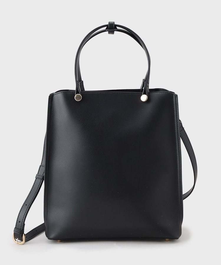 ザ ショップ ティーケー（ウィメン）(THE SHOP TK(Women))のA4縦型トートバッグ ブラック(019)