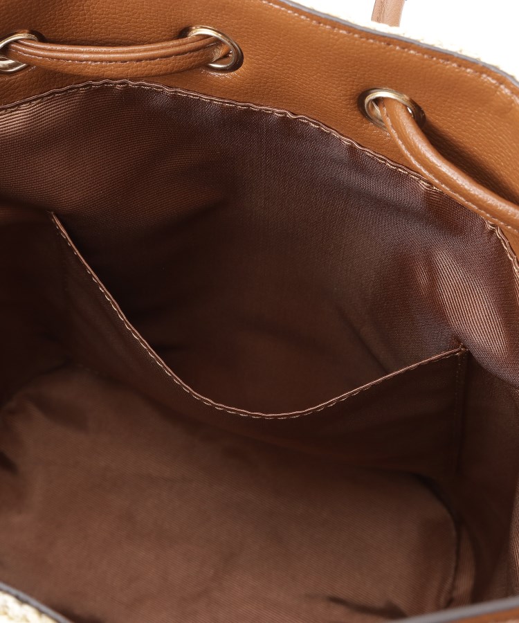 ザ ショップ ティーケー（ウィメン）(THE SHOP TK(Women))の雑材合皮コンビ巾着バッグ10