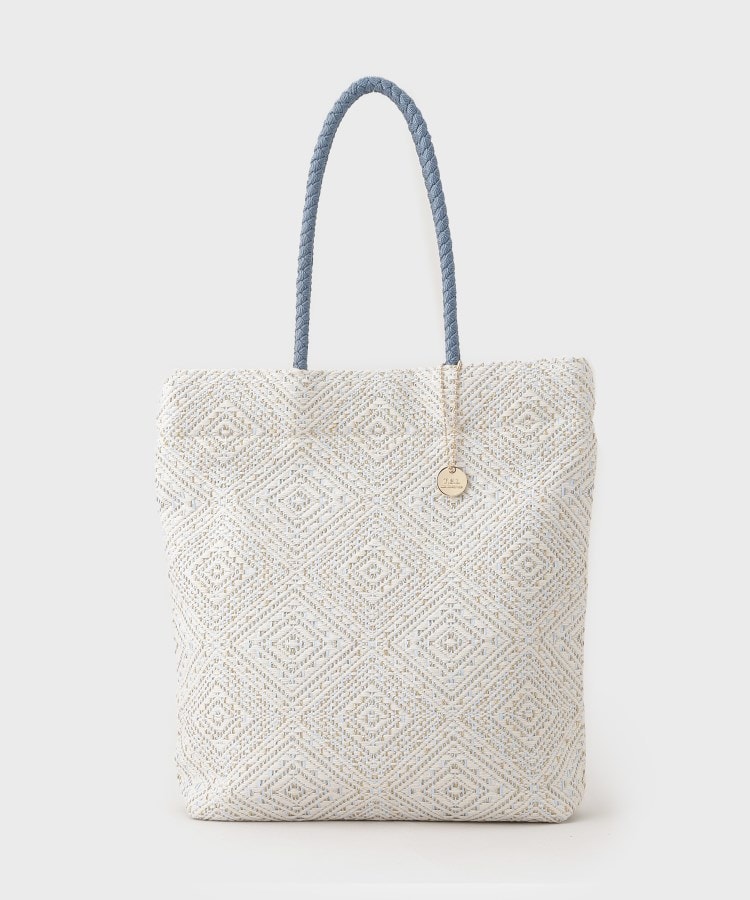 ザ ショップ ティーケー（ウィメン）(THE SHOP TK(Women))のラメ幾何柄トートバッグ1