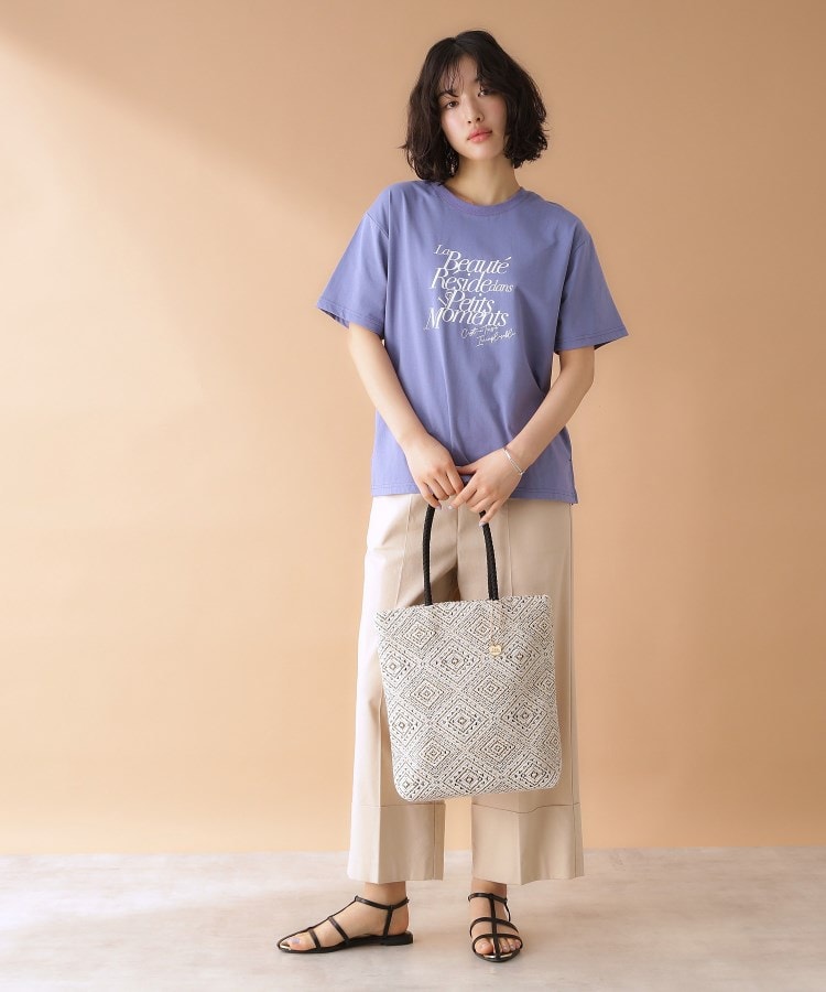 ザ ショップ ティーケー（ウィメン）(THE SHOP TK(Women))のラメ幾何柄トートバッグ11
