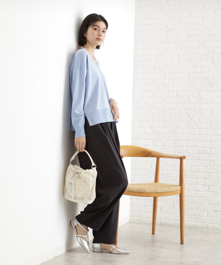 ザ ショップ ティーケー（ウィメン）(THE SHOP TK(Women))のメッシュナイロンコンビ巾着ショルダーバッグ11