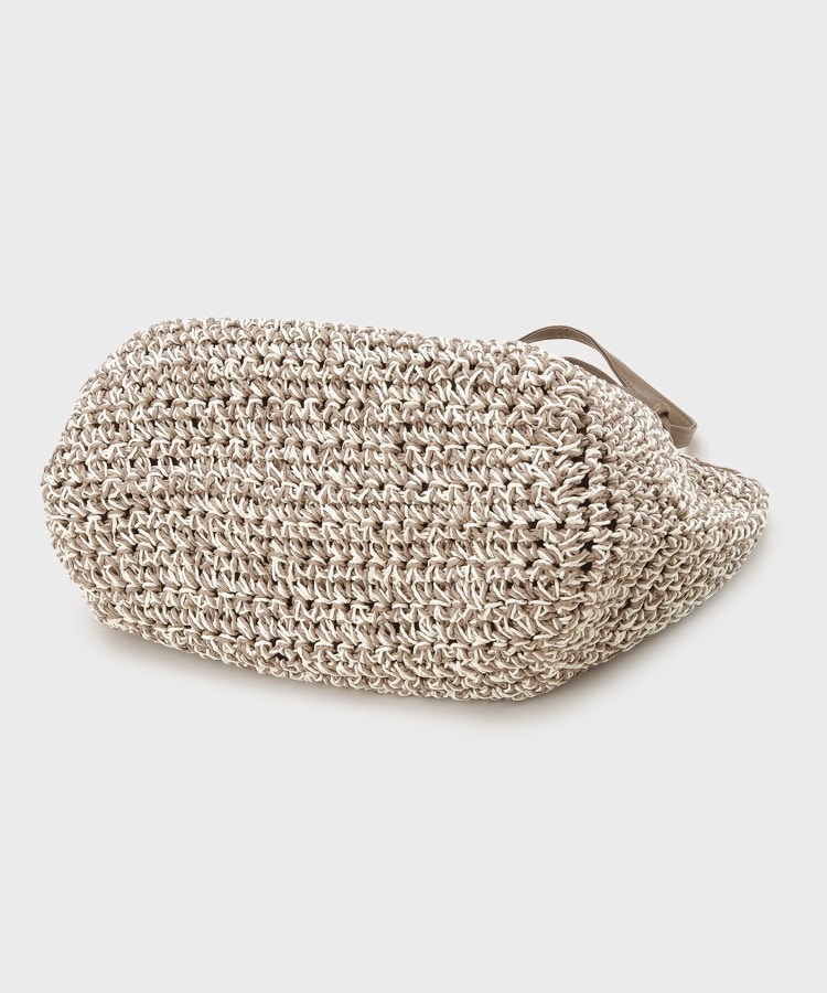 ザ ショップ ティーケー（ウィメン）(THE SHOP TK(Women))のタッセル付き雑材トートバッグ4