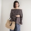 ザ ショップ ティーケー（ウィメン）(THE SHOP TK(Women))のタッセル付き雑材トートバッグ9