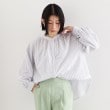 ザ ショップ ティーケー（ウィメン）(THE SHOP TK(Women))のラメストライプラグランシャツ【洗える】 オフホワイト(303)