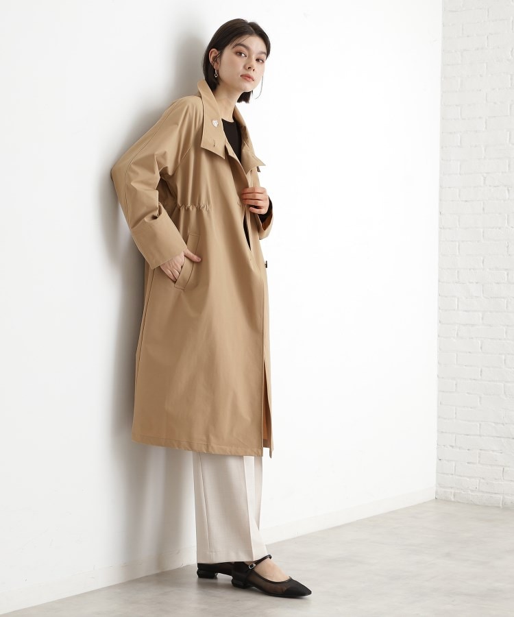 ザ ショップ ティーケー（ウィメン）(THE SHOP TK(Women))のスタンドカラートレンチコート【洗える】2