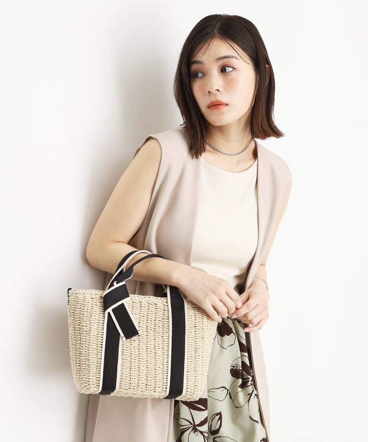 ザ ショップ ティーケー（ウィメン）(THE SHOP TK(Women))のロゴ雑材バッグ15