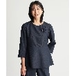 ザ ショップ ティーケー（ウィメン）(THE SHOP TK(Women))の【ONOFF活躍/セレモニー/通勤】杢調カルゼペプラムブラウス/洗える10