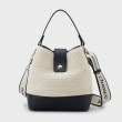 ザ ショップ ティーケー（ウィメン）(THE SHOP TK(Women))の合皮×雑材コンビバック【ロゴベルト付】1