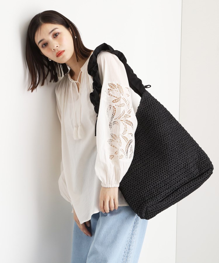 ザ ショップ ティーケー（ウィメン）(THE SHOP TK(Women))のタフタフリル雑材トート11