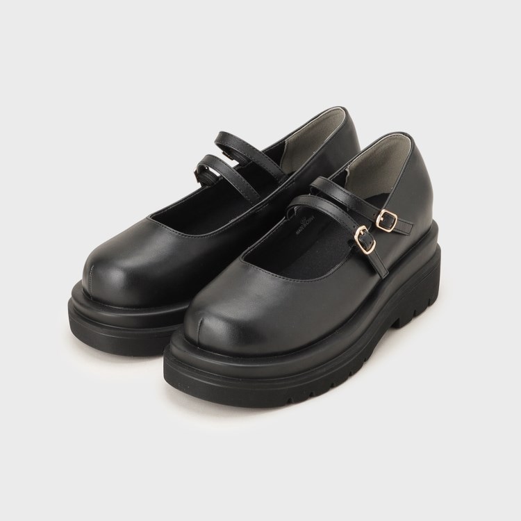 ザ ショップ ティーケー（ウィメン）(THE SHOP TK(Women))のダブルストラップ厚底シューズ パンプス