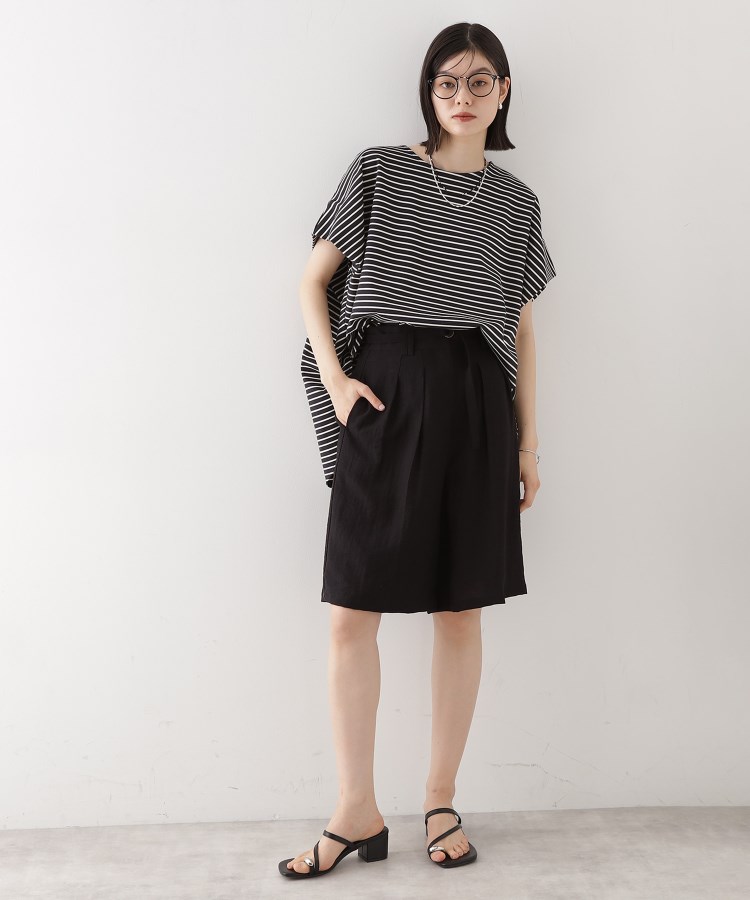 ザ ショップ ティーケー（ウィメン）(THE SHOP TK(Women))のポンチボリュームプルオーバー【体型カバー/洗える/シワになりにくい】7