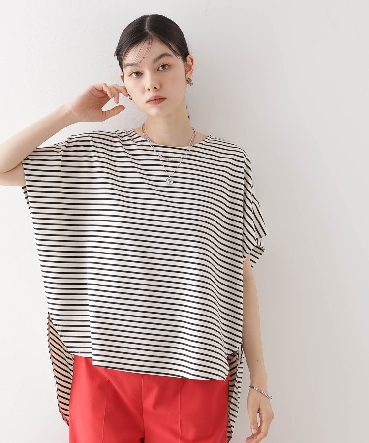 ザ ショップ ティーケー（ウィメン）(THE SHOP TK(Women))のポンチボリュームプルオーバー【体型カバー/洗える/シワになりにくい】 アイボリー(304)