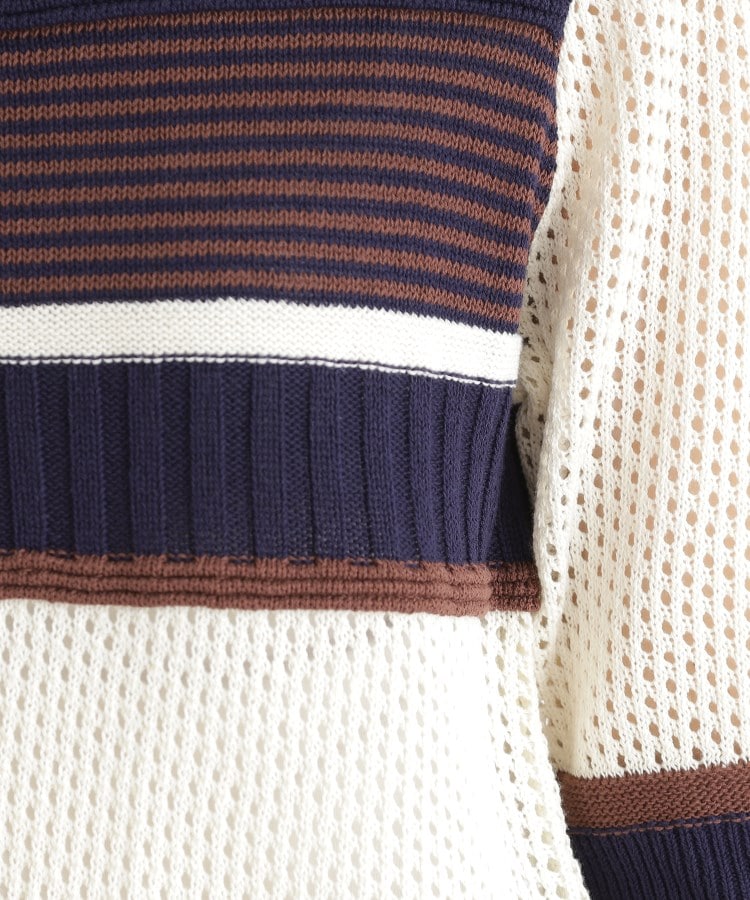 ザ ショップ ティーケー（ウィメン）(THE SHOP TK(Women))のマルチボーダートップス【洗える】7