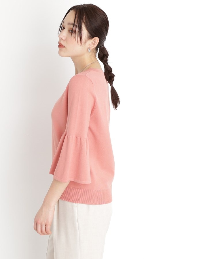 ザ ショップ ティーケー（ウィメン）(THE SHOP TK(Women))の【接触冷感/体型カバー】7分袖フレアニット/洗濯機OK/ＵＶケア23