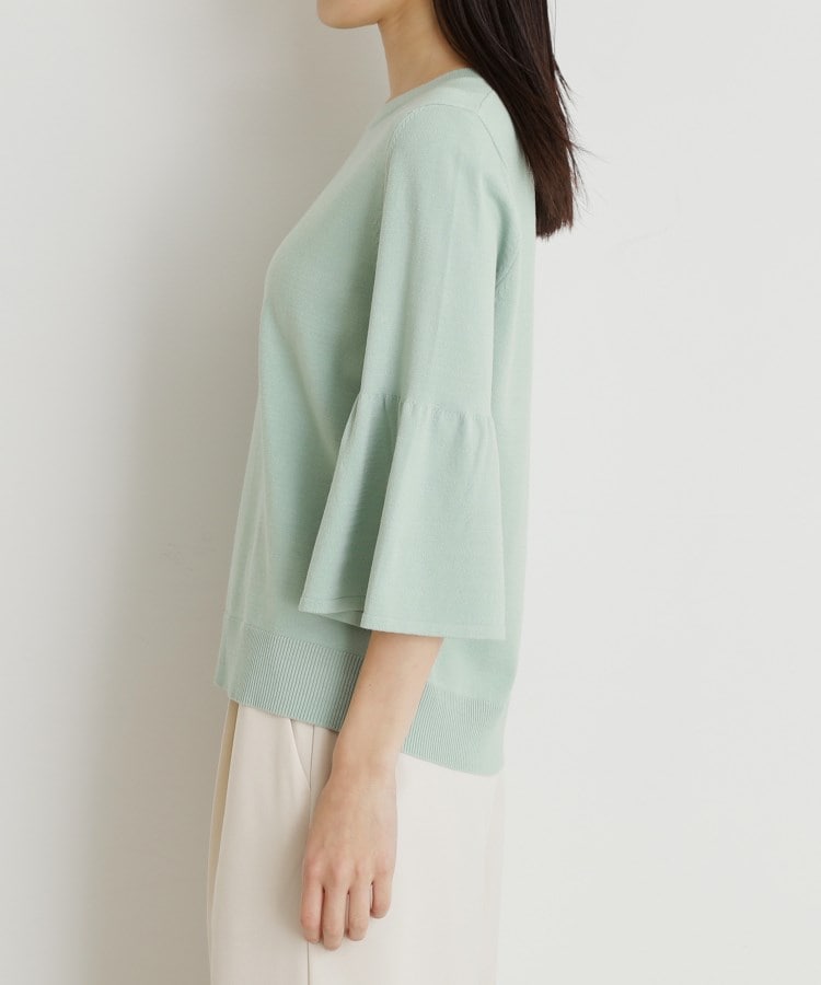 ザ ショップ ティーケー（ウィメン）(THE SHOP TK(Women))の【接触冷感/体型カバー】7分袖フレアニット/洗濯機OK/ＵＶケア27