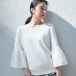 ザ ショップ ティーケー（ウィメン）(THE SHOP TK(Women))の【接触冷感/体型カバー】7分袖フレアニット/洗濯機OK/ＵＶケア1