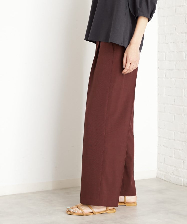 ザ ショップ ティーケー（ウィメン）(THE SHOP TK(Women))の【XS-XLサイズ】麻調ワイドパンツ/洗濯機OK/from the VOICE18