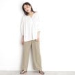 ザ ショップ ティーケー（ウィメン）(THE SHOP TK(Women))の【XS-XLサイズ】麻調ワイドパンツ/洗濯機OK/from the VOICE24