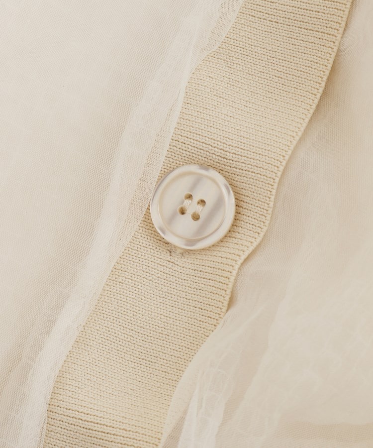 ザ ショップ ティーケー（ウィメン）(THE SHOP TK(Women))のシアー重ねカーディガン【洗える】4