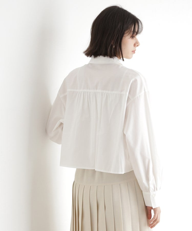 ザ ショップ ティーケー（ウィメン）(THE SHOP TK(Women))のリボンギャザーシャツ【洗濯機OK】2