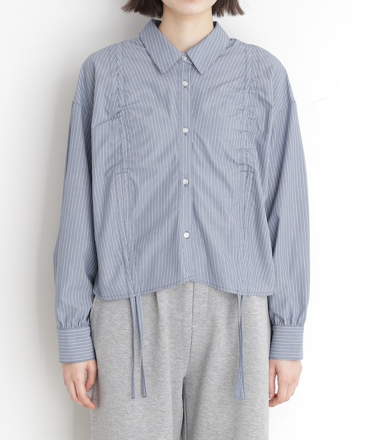 ザ ショップ ティーケー（ウィメン）(THE SHOP TK(Women))のリボンギャザーシャツ【洗濯機OK】9