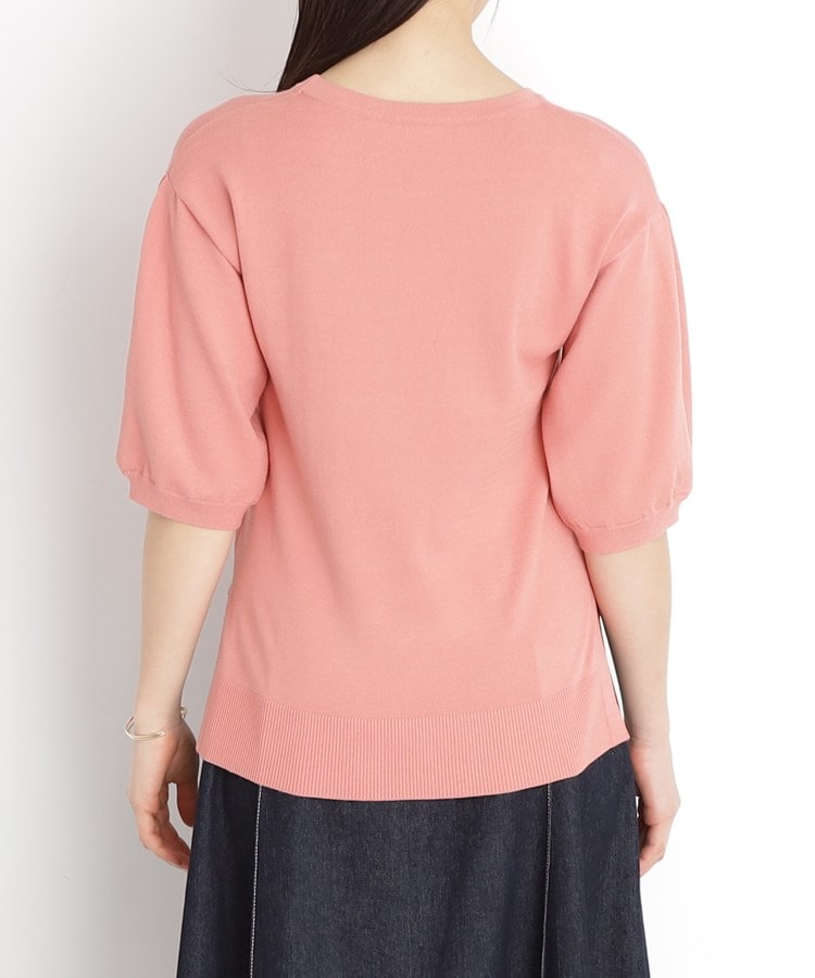ザ ショップ ティーケー（ウィメン）(THE SHOP TK(Women))の【接触冷感/体型カバー】袖タック6分袖ニット/洗濯機OK/UVケア33