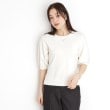 ザ ショップ ティーケー（ウィメン）(THE SHOP TK(Women))の【接触冷感/体型カバー】袖タック6分袖ニット/洗濯機OK/UVケア10