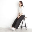 ザ ショップ ティーケー（ウィメン）(THE SHOP TK(Women))の【接触冷感/体型カバー】袖タック6分袖ニット/洗濯機OK/UVケア12