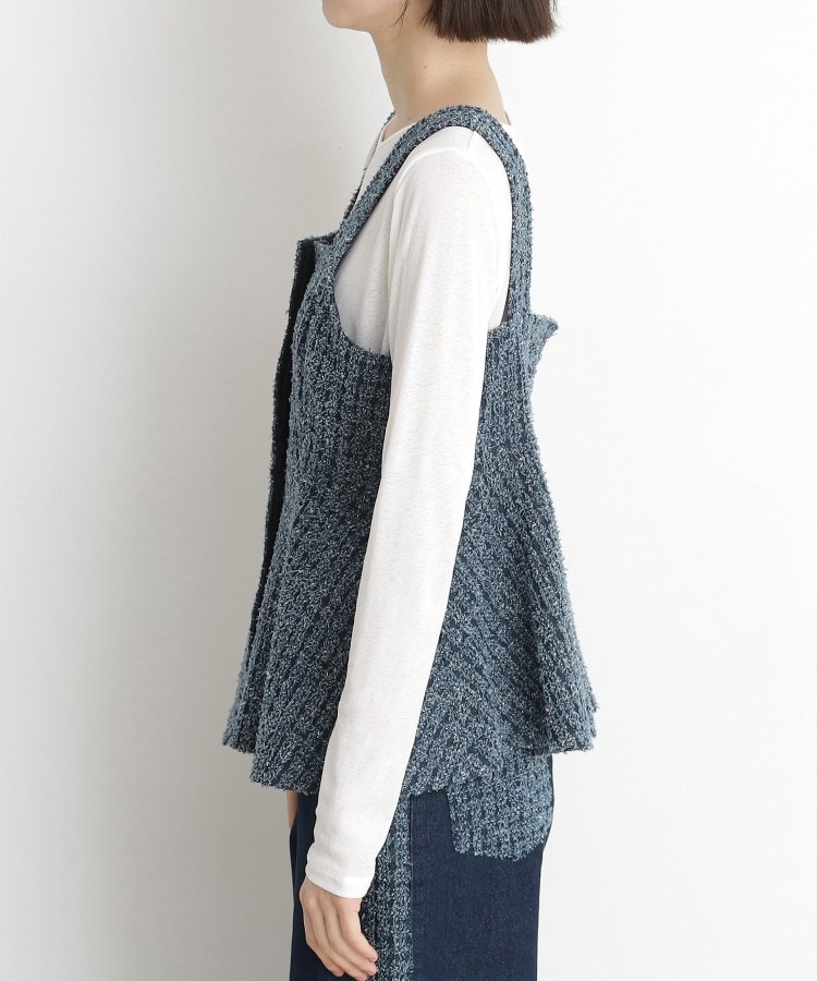 ザ ショップ ティーケー（ウィメン）(THE SHOP TK(Women))のジャカードデニムビスチェ【洗濯機OK】10