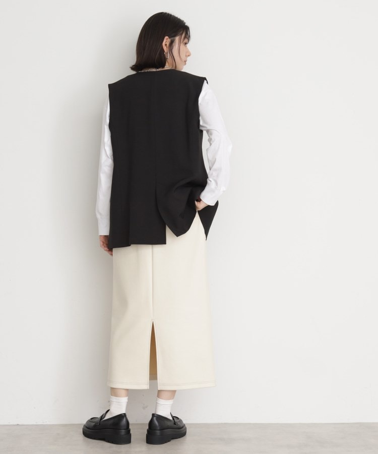 ザ ショップ ティーケー（ウィメン）(THE SHOP TK(Women))の【セットアップ可】リサイクルシャークスキンジレ/洗える12