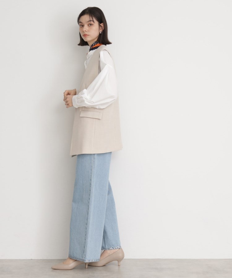 ザ ショップ ティーケー（ウィメン）(THE SHOP TK(Women))の【セットアップ可】リサイクルシャークスキンジレ/洗える17