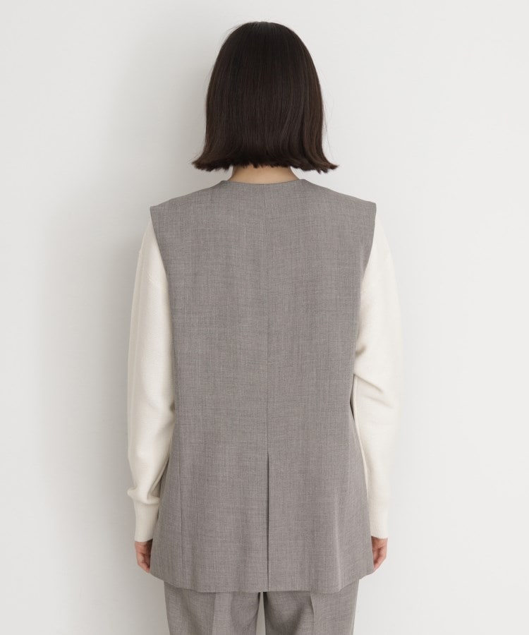ザ ショップ ティーケー（ウィメン）(THE SHOP TK(Women))の【セットアップ可】リサイクルシャークスキンジレ/洗える21