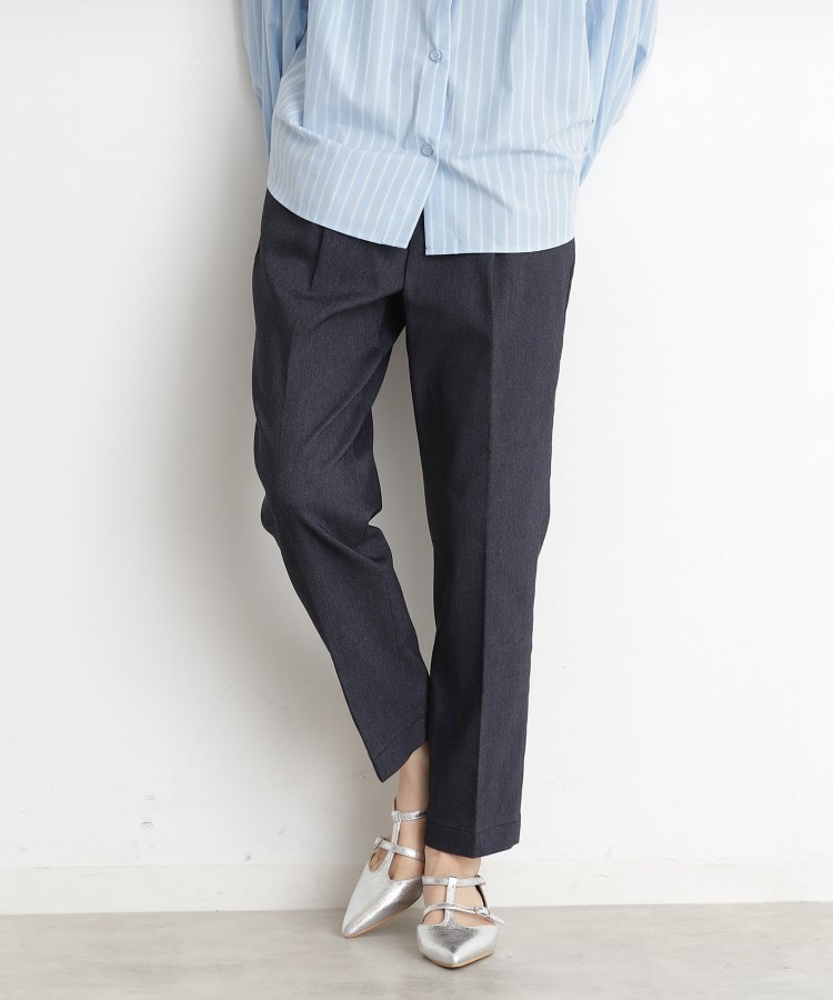 ザ ショップ ティーケー（ウィメン）(THE SHOP TK(Women))のハイパーストレッチテーパードパンツ【洗える】1