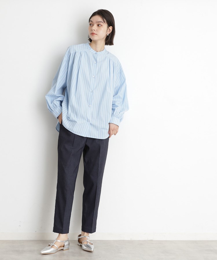 ザ ショップ ティーケー（ウィメン）(THE SHOP TK(Women))のハイパーストレッチテーパードパンツ【洗える】2