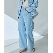 ザ ショップ ティーケー（ウィメン）(THE SHOP TK(Women))の【セットアップ可】ジャカードデニムパンツ/洗える ブルー(092)