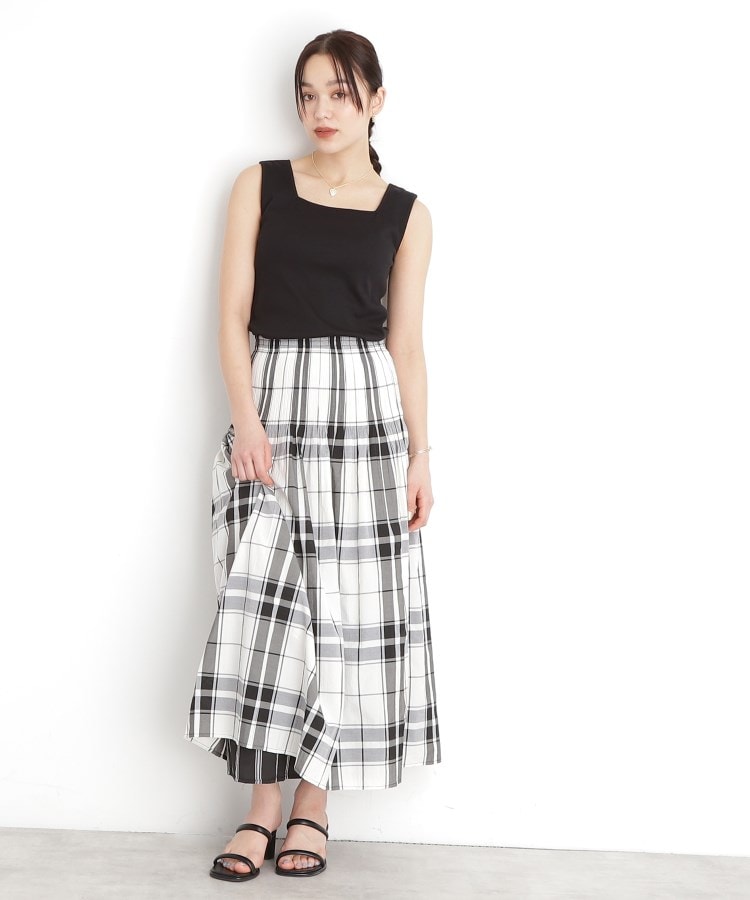 ザ ショップ ティーケー（ウィメン）(THE SHOP TK(Women))の【前後2WAY】スクエアリブタンク/洗える11
