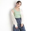 ザ ショップ ティーケー（ウィメン）(THE SHOP TK(Women))の【前後2WAY】スクエアリブタンク/洗える ミントグリーン(021)