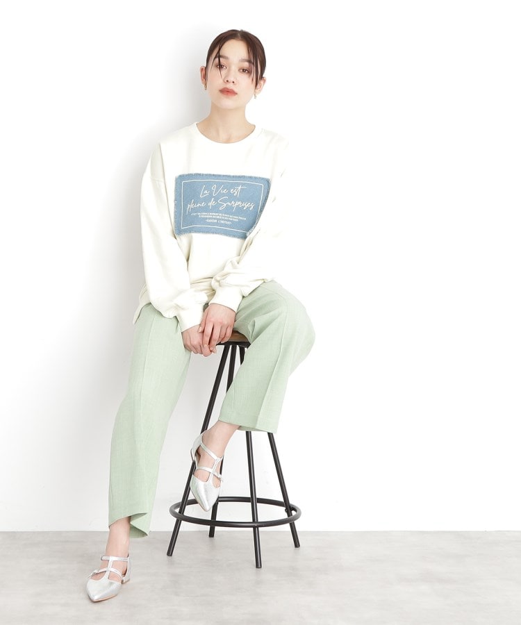 ザ ショップ ティーケー（ウィメン）(THE SHOP TK(Women))の【アソート】裏毛ロゴプルオーバー/洗える11