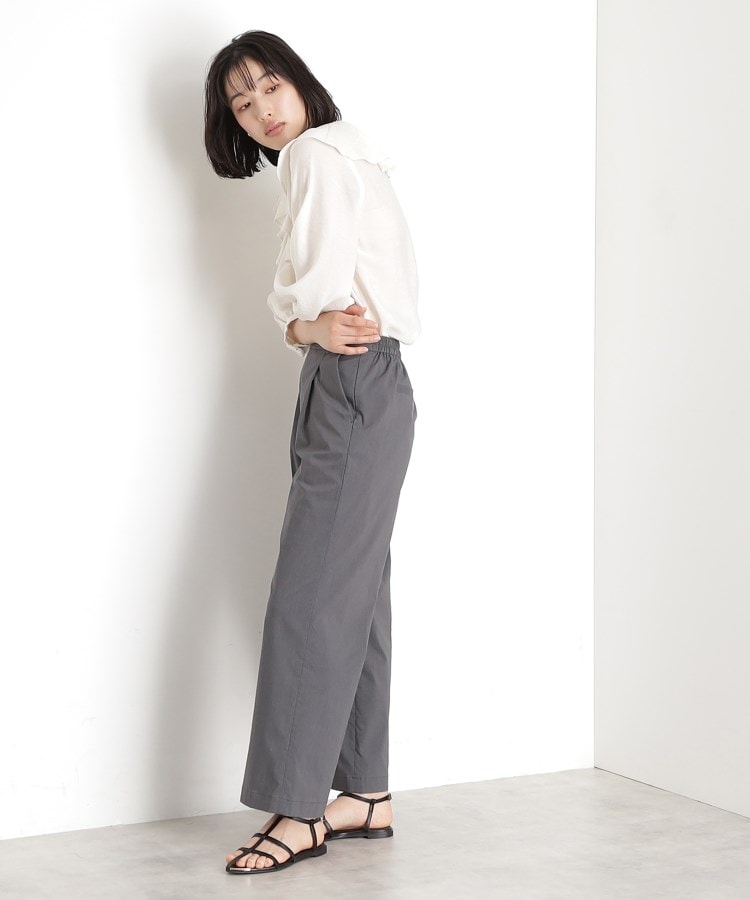 ザ ショップ ティーケー（ウィメン）(THE SHOP TK(Women))の【XS-XLサイズ/美シルエット】ハイパーストレッチワイドパンツ/接触冷感/洗える5