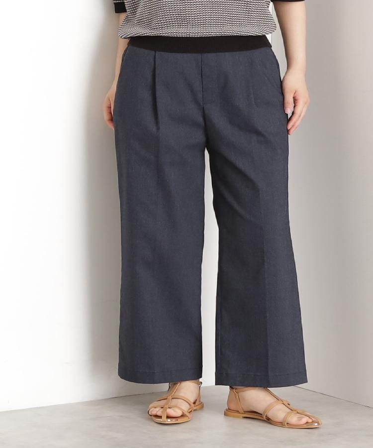 ザ ショップ ティーケー（ウィメン）(THE SHOP TK(Women))の【XS-XLサイズ/美シルエット】ハイパーストレッチワイドパンツ/接触冷感/洗える15