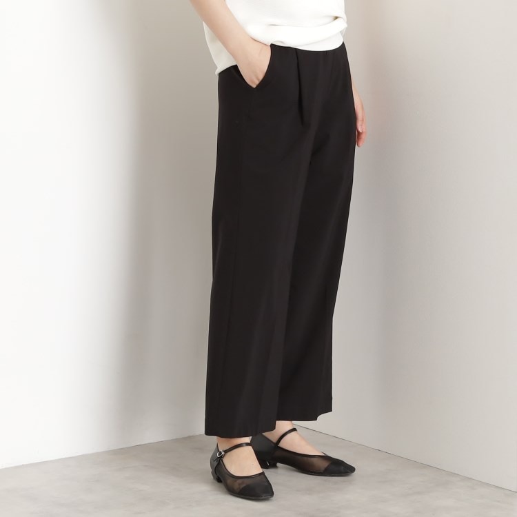 ザ ショップ ティーケー（ウィメン）(THE SHOP TK(Women))の【XS-XLサイズ/美シルエット】ハイパーストレッチワイドパンツ/接触冷感/洗える 6～9分丈パンツ